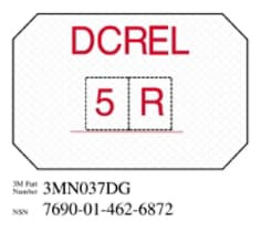 3M Diamond Grade Damage Control Sign 3MN037DG, "DCREL", 8" x 12", 10 per packkage