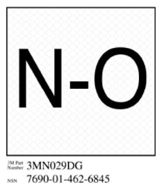 3M Diamond Grade Damage Control Sign 3MN029DG, "Norm Open", 3" x 3", 10 per packkage