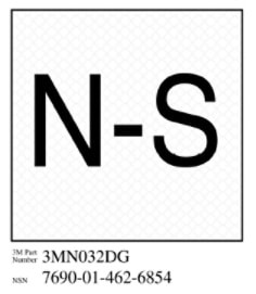 3M Diamond Grade Damage Control Sign 3MN032DG, "Norm Shut", 3" x 3", 10 per packkage