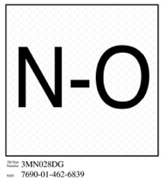 3M Diamond Grade Damage Control Sign 3MN028DG, "Norm Open", 4" x 4", 10 per packkage