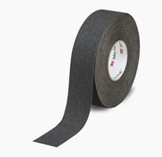 3M Safety-Walk Slip-Resistant Medium Resilient Tapes & Treads 370, Gray, 1" x 60 ft, Roll, 4 per case