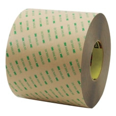 3M Adhesive Transfer Tape 9672LE, Clear, 18" x 180 yd, 5 mil, 1 roll per case
