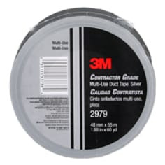 3M Contractor Grade Multi-Use Duct Tape 2979, Silver, 1.88" x 60 yd, 24 per case,"dividually Wrapped Conveniently Packaged