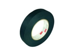 3M Acetate Cloth Electrical Tape 11, 3/4" x 72 yd, 3" Paper Core, Black, 48 rolls per case