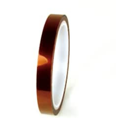 3M Polyimide Film Electrical Tape 1218, Amber, log rolls, 3/4" x 36 yd, 12 rolls per case