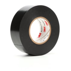 3M Temflex Vinyl Electrical Tape 1700, 1" x 66 ft, Black, 99 rolls per case