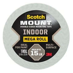 Scotch-Mount"door Double-Sided Mounting Tape Mega Roll 110H-LONG-DC, 3/4" X 350" (1,9 Cm X 8,89 M)