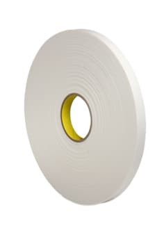 3M Urethane Foam Tape 4104, Natural, 2" x 18 yd, 250 mil, 6 roll per case