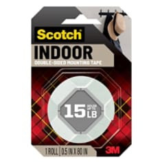 Scotch-Mount"door Double-Sided Mounting Tape 110H-DC, 1/2" x 80"