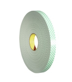 3M Double Coated Urethane Foam Tape 4032, Off White, 4" x 72 yd, 31 mil, 2 rolls per case
