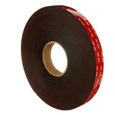 3M VHB Tape 5952, Black, 1/4" x 36 yd, 45 mil