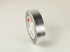 3M Embossed Aluminum Foil EMI Shielding Tape 1267, 1/2" x 18 yd, 3" Paper Core, 18 rolls per case