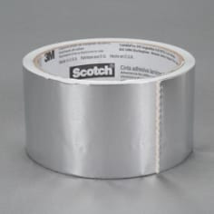 Scotch Foil Tape 3311, Silver, 60" x 600 yd, 3.6 mil, 2 rolls per case