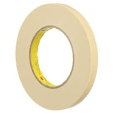 3M Paint Masking Tape 231/231A, Tan, 36 mm x 55 m, 7.6 mil, 24 rolls per case