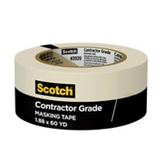 Scotch Contractor Grade Masking Tape 2020-48MP, 1.88" x 60.1 yd (48mm x 55m)