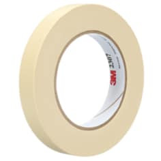 3M Masking Tape 2307, Tan, 18 mm x 55 m, 5.2 mil, 48 roll per case