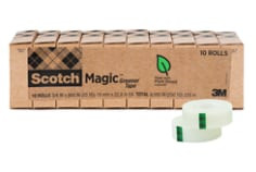 Scotch Magic Greener Tape 812-10P, 3/4" x 900" (19 mm x 22.8 m)