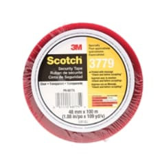 Scotch Security Message Box Sealing Tape 3779, Clear, 48 mm x 100 m, 36 per case