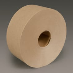 3M Water Activated Paper Tape 6142, Natural, Medium Duty, 3" x 600 ft, 10 per case