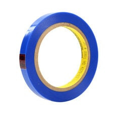 3M Polyester Tape 8901, Blue, 1/2" x 72 yd, 0.9 mil, 72 roll per case