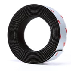 3M Hook/Loop Fastener TB3526N/TB3527N, Black, 1" x 10 ft, (1 mated Strip per bag) 8 Bag per case