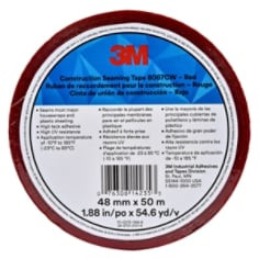 3M Construction Seaming Tape 8087CW, Red, 48 mm x 50 m, 24 roll per case