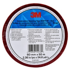 3M Construction Seaming Tape 8087CW, Red, 60 mm x 50 m, 20 roll per case