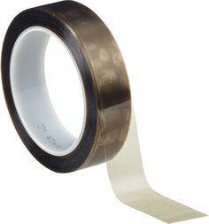 3M PTFE Film Tape 5490, Brown, 1" x 11 yd, 3.7 mil, 42 rolls per case