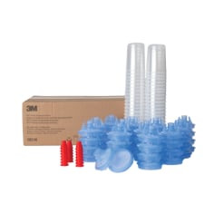 3M PPS Lid & Liner Kit, 16314, Mini (6 fl oz), 125 Micron Full Diameter Filter, 50 Lids & Liners per kit, 1 kit per case