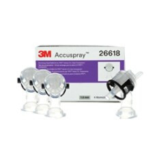 3M Accuspray Atomizing Head Refill Pack for 3M PPS Series 2.0, 26618, Clear, 1.8 mm, 4 nozzles per pack, 6 packs per case