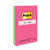 Post-it® Notes 660-3AN, 4 in x 6 in (101 mm x 152 mm), Poptimistic Collection, Lined, 3 Pads/Pack