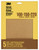 3M™ Garnet Sanding Sheets 9040NA, 9 in x 11 in, Assorted Grits, 5 sheets/pk, 10 pks/inner, 50 pks/cs