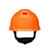 3M™ SecureFit™ Hard Hat H-706SFR-UV, Orange, 4-Point Pressure Diffusion Ratchet Suspension, with UVicator, 20 ea/Case