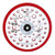 3M Xtract™ Low Profile Back-up Pad, 20356, 6 in x 3/8 in x 5/16 in-24 External, 52 Holes, Red Foam, 10 ea/Case