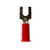 3M™ Highland™ BFV18-8Q Vinyl-Insulated Butted Seam Block Fork Terminal,
8 Stud, 22 - 18 AWG, Red, 25 per bag, 10 Bags/Case