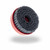 JAZ CON1011 4" Abrasive Nylon Disc, 120 Grit (Red), 1" Trim Length, 5/8"-11, Display Package