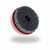 JAZ CON1211 5" Abrasive Nylon Disc, 120 Grit (Red), 1" Trim Length, 5/8"-11, Display Package