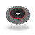 JAZ 25770 8" Abrasive Nylon Wheel, 180 Grit Silicon Carbide, 1-1/8" FW, 1/2" - 2" A.H., Display Package