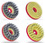 JAZ CCM15012CRBU 6" Bundle Nylon Abrasive Disc Brush, 1-3/16" T.L., 120 Grit Ceramic, 3/4" A.H.