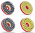 JAZ CCM15080DBU 6" Bundle Nylon Abrasive Disc Brush, 1-3/16" T.L., 80 Grit Diamond, 3/4" A.H.