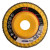 JAZ 55711 Type 27 Standard Density Trimmable Backing Flap Disc 4-1/2" x 7/8" A.H., 40 Grit Wicked Zirconia, Bulk Package