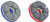 JAZ CCM11512DFL 4-1/2" Full Nylon Abrasive Disc Brush, 1" T.L., 120 Grit Diamond, 9/16" A.H.