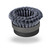 JAZ 54252 4" Twist Knot Wire Cup Brush, Double Row, w/Metal Ring,.020" Steel, 5/8"-11 Thread, Display Package