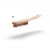 JAZ 80450 Wooden Shoe Handle Scratch Brush, .012" Brass, 4 x 16 Rows, Bulk Package
