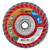 Norton 63642536147 4-1/2 x 5/8-11 In. Red Heat R961 Plastic Flat Flap Disc T27 P40 Grit CA