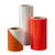3M Diamond Grade DG³ Pre-Striped Barricade Sheeting 446L, Orange/White, 6"ch Stripe/Left, 12" x 50 yd, 1 roll per case