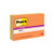 Post-it Super Sticky Notes 6445-SSP, Energy Boost, 6" x 4" (152 mm x 101 mm), 100% PEFC, SGSCH-PEFC-COC-110078