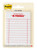 Post-it Mini List Notes W25-34-6, Cream-Red, 73 mm x 96 mm, 75 sheet