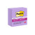 Post-it Super Sticky Notes 654-5SSCG, Mulberry, 3" x 3" (76 mm x 76 mm), 100% PEFC, SGSCH-PEFC-COC-110078