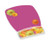 3M Gel Mousepad Wristrest MW308DS, Compact Size, Clear Gel Daisy Design, 6.8" x 8.6" x 0.75"